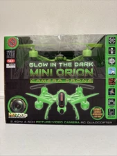 Glow In The Dark Mini Orion Camera Drone HD 720p 2.4GHZ 4.5CH Quad Copter New