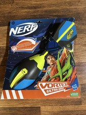 Nerf Vortex Ultra Grip Football, Designed for Easy Catching Howling Whistle NEW