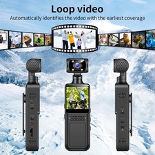 Hd Portable Camera, 180 Degree Rotating Lens, Cycling Sports, Recording Camera