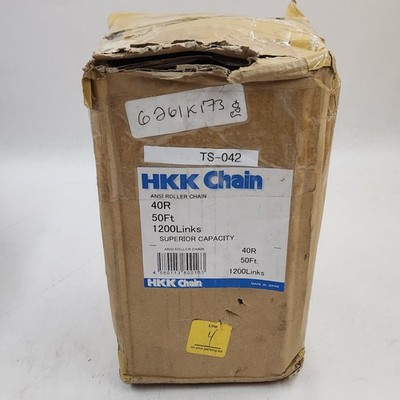 HKK Chain ANSI Roller Chain 40R-50 Foot-1200 Links Superior Capacity