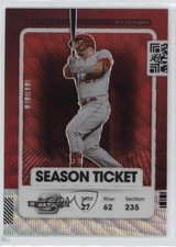 2021 Panini Contenders Season Ticket Optic Red Wave Prizm Mike Trout #56 0e2x