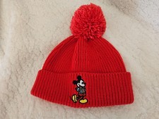 Baby Gap Disney Beanie With Pom Pom Size 50-52 Japan Mickey Mouse 4-5 Year Old