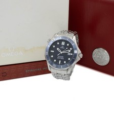 Vintage Omega Seamaster Ref. 196.1523 41mm Blue Wave Dial Watch #W347742-1