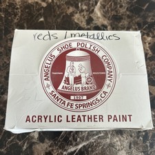 Angelus Acrylic Leather Paint Starter Set 12 Colors, 1oz Each-