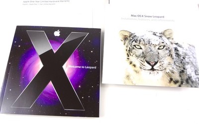 Mac OS X Leopard 10.5 + OS X Snow Leopard 10.6.3 DVD . PERFECT