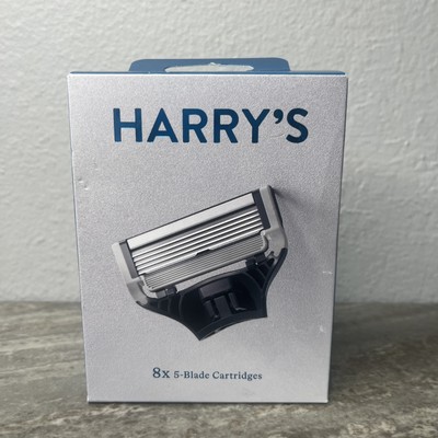 Harry's Men's 5-Blade Razor Blade Refills, 8 Count New