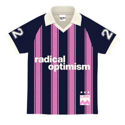 Dua Lipa Radical  Optimism Mesh Jersey w/ Dark Navy, Pink  Size Extra Large XL