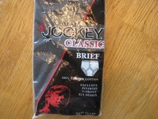 Vintage underwear black Jockey Classic brief USA made 40