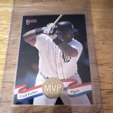 Donruss 1993 Cecil Fielder Detroit Tigers Baseball Insert Card #MVP-17