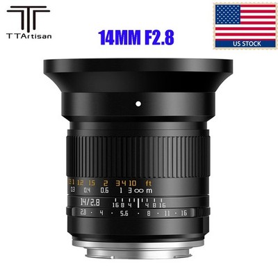 US TTARTISAN 14mm F2.8 E/Z/RF Full Frame Camera Lens for Sony Nikon Canon Mount