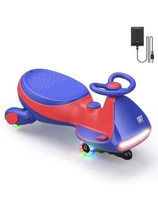 12V N7 Pro Electric Wiggle Car With Pedal Rechargeable Battery 2 In 1 Swing