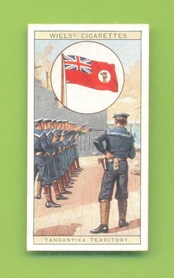 FAHNEN DES REICHES SER.2.#23 FLAGGE VON TANGANJIKA.WILLS ZIGARETTENKARTE 1926