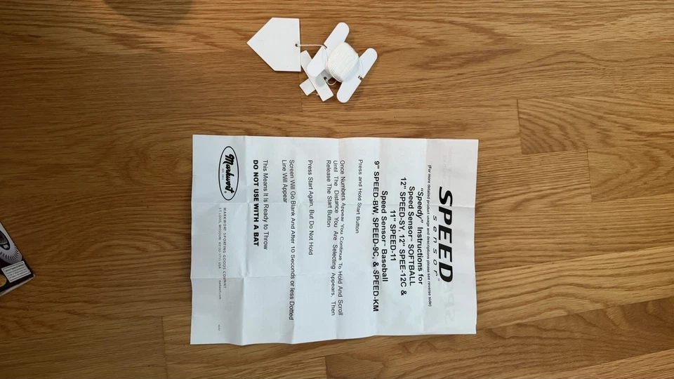 SENSOR DE VELOCIDADE INTEGRADO MARKWORT 9" BEISEBOL 8 distâncias predeterminadas para 120 MPH - Imagem 4 de 4