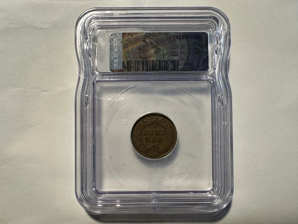 1899 Indian Head Cent Penny ICG Certified Genuine In Case Rare - Image 2 of 2