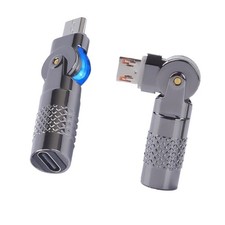 Type C To USB Male Rotating Adapter 90 Degree Fast Charging 60W Data Transfer