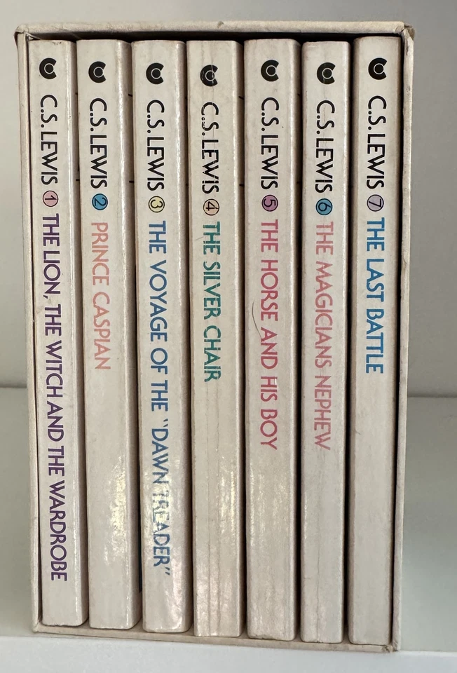 Vintage Box Set CHRONICLES OF NARNIA 1-7 Collier C. S. Lewis Lot - Image 3 of 4