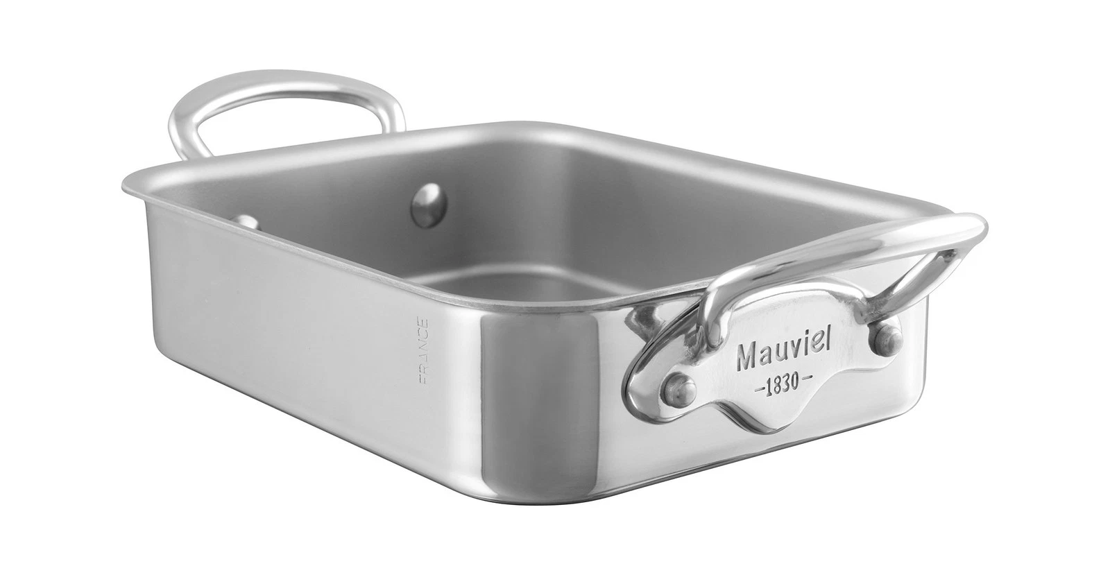 Mauviel M'Minis Stainless Steel Rectangular Roasting Pan With Stainless Steel...