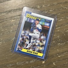 River Ryan #T90-49 Dodgers MLB 2025 Topps Series 1 1990 Baseball Rookie Insert