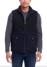 Heritage Workwear Products Weatherproof Men's Sherpa Collar Quilted Lined Vest S