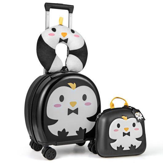 Set With 14 Inches Carry-on Hardside Spinner Toddler Luggage