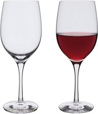 Artisan Crafted Crystal Wine Tasting Glasses - 2 Pack, 380ml Capacity