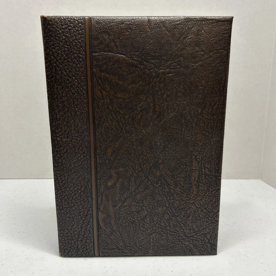 Decorative In Memoriam Fake Book Storage Box Lined Library Safe. - Image 2 of 4