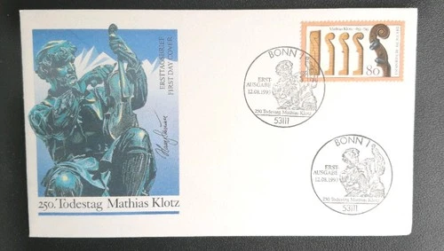 Germany 1993 Death Anniversary Mathias Klotz FDC Bonn Cancel