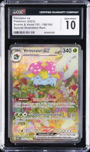 2023 POKEMON SCARLET & VIOLET 151 #198 VENUSAUR CGC 10 GEM MINT