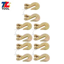 10 Pcs 5400 Lbs 5/16 Inch Clevis Grab Hooks G70 Forged Steel Safety Chain Hooks