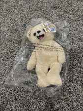 Rare Find 1999 Snuggle Bear Bean Bag Plush Still In Plastic