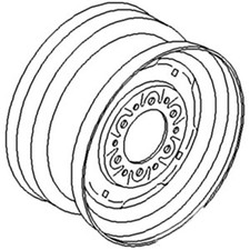 481345r1 6 X 14 Front Wheel Rim