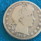 1912-D 50C Barber Half Dollar 90% Silver