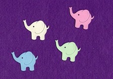 Elephant little baby cute die cuts scrapbook cards