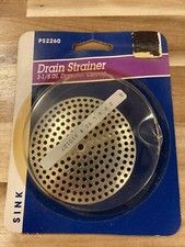 PlumbShop PS2260 Sink Drain Strainer 3-1/8  Diameter Chrome