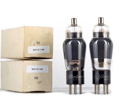 MATCHED PAIR Type 58/VT-58 RCA NOS Tube Röhre Lampe TSF Valve 진공관 真空管 电子管