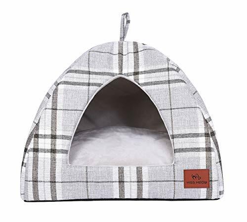 Miss Meow Cat Dog Tent Triangle Pet Bed Removable Cushion Cover Two Way Conve  eBay