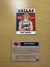2019 1967-68 Lana Sports ABA #71 BOB VERGA Rookie RC Dallas Chaparrals