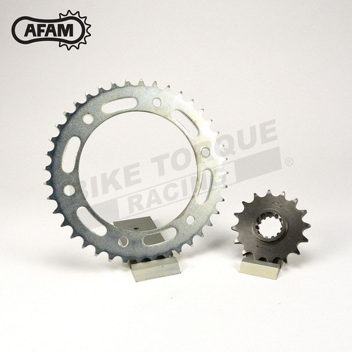 AFAM Front and Rear Steel Sprocket set to fit Triumph 900 Trophy 1991-1993 - Picture 3 of 3