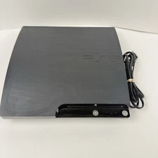 Sony Playstation PS3 Slim 120GB Console CECH-2001A For Parts Repair Power Cable
