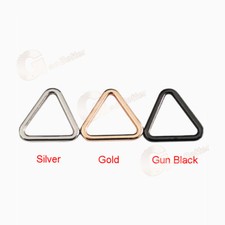 Metalowe trójkątne pierścienie stop cynku trójkąt kokardka pierścień klamra dekoracja DIY