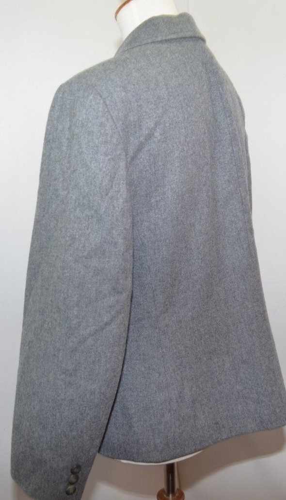 VTG Pendleton 100% Pure Wool Solid Gray Button Ja… - image 5