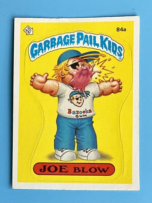 1986 Garbage Pail Kids 84a JOE BLOW Original Series 3 GPK