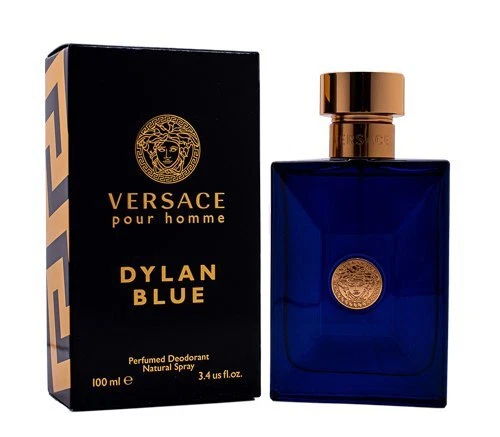 Versace Dylan Blue by Versace 3.4 oz Perfumed Deodorant Spray for Men New In Box