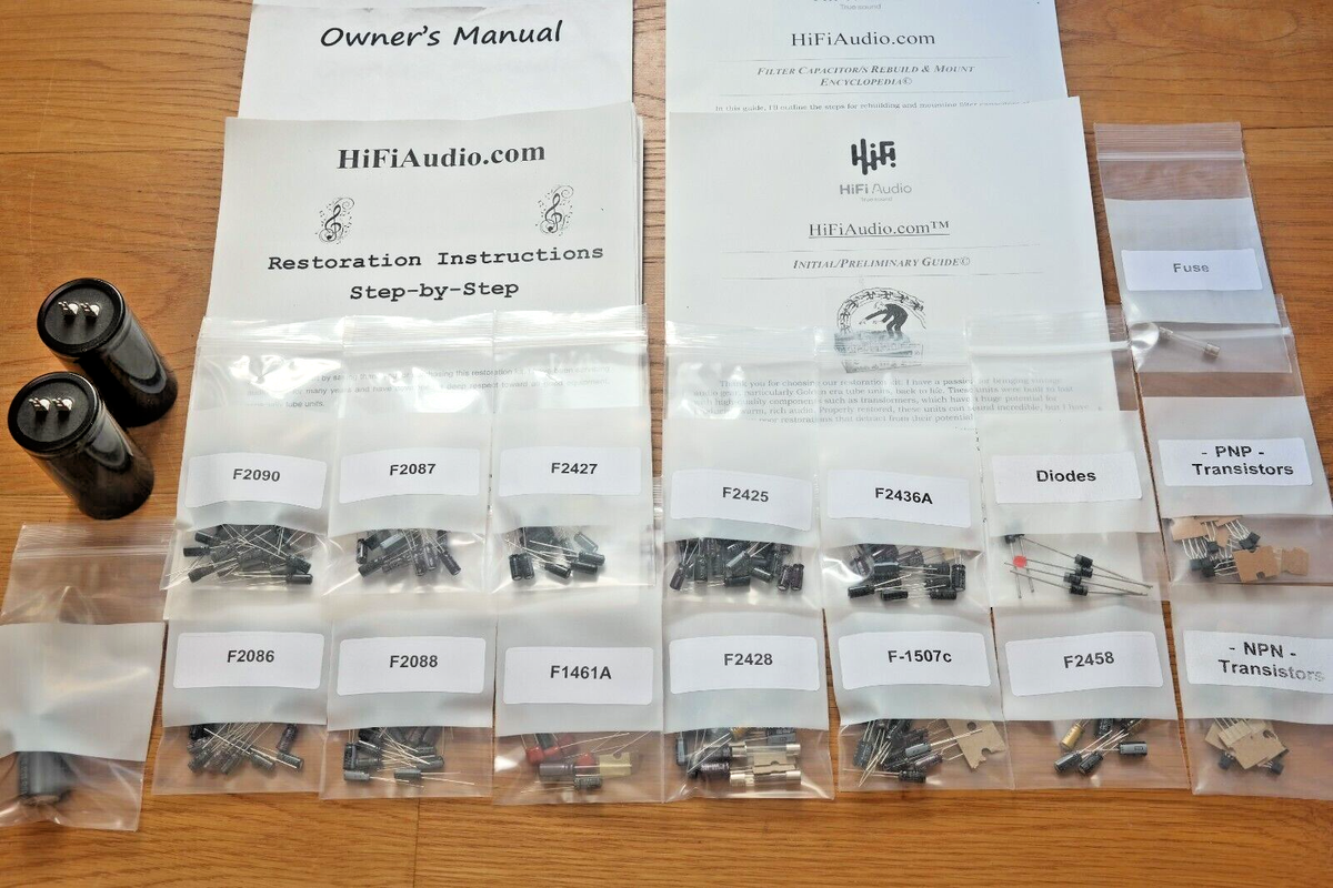 Sansui QRX-7001 rebuild restoration recap upgrade kit repair