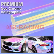 Neo Chrome Holographic Car Vinyl Wrap Sticker Decal Air Release Sheet Film DIY