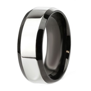 Mens TITANIUM 8MM Two Tone Wedding rings Bridal set | eBay