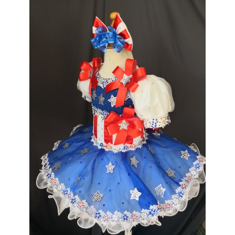 Jenniferwu Toddler Pageant Princess Dress Pageant Dress Handmade Beaded