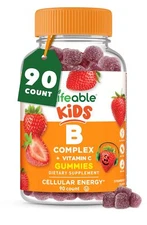 Lifeable Vitamin B Complex for Kids | with VIT C | Great Tasting B Complex Gu...