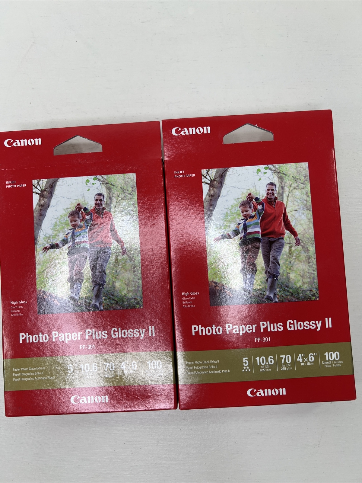 Canon Pixma Photo Paper Plus Glossy II 4x6 200 Sheets PP301 Brand New