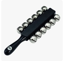 Meinl NIP Percussion SLB12 Sleigh Bells with Wooden Handle, 12 Bells